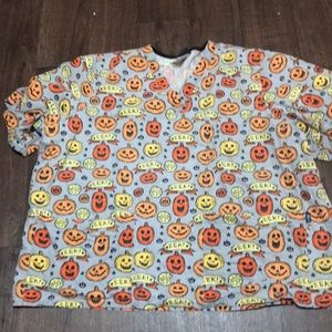 Halloween scrub top, size 4XL